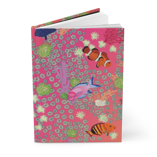 Coral Hardcover Journal - Posh Tide