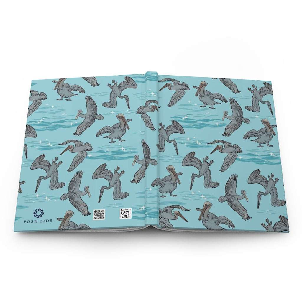 Purely Pelican Hardcover Journal - Posh Tide