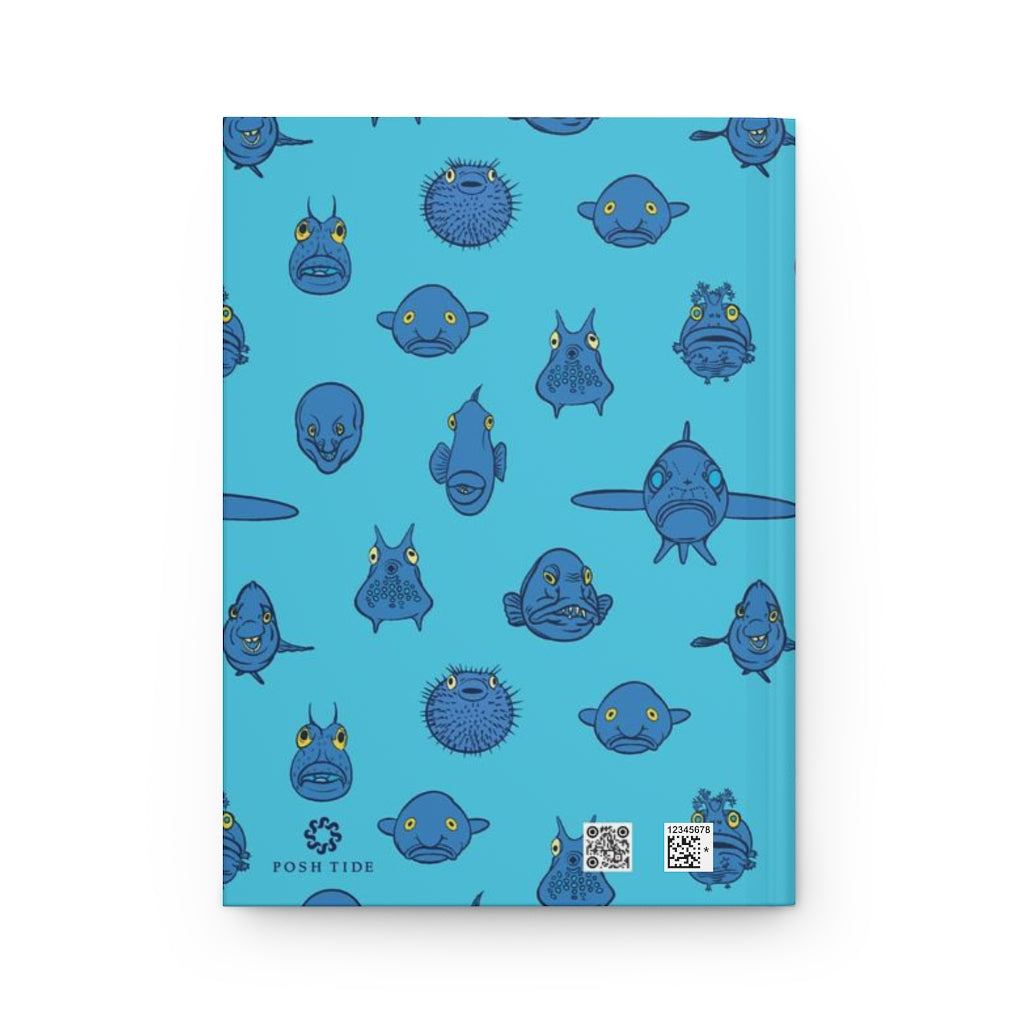 Fish Face Hardcover Journal - Posh Tide