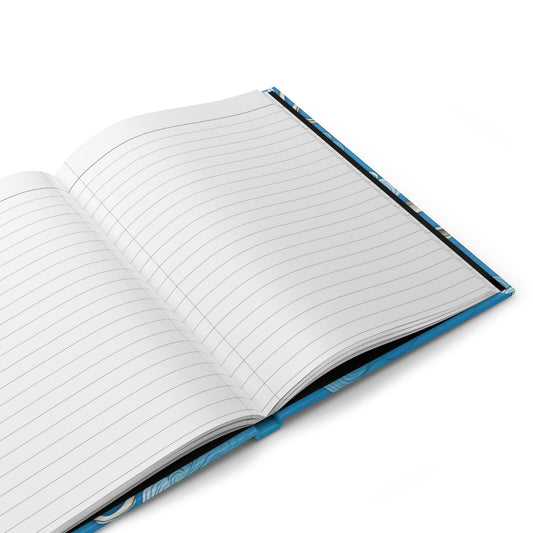 Eels on Waves Hardcover Journal - Posh Tide