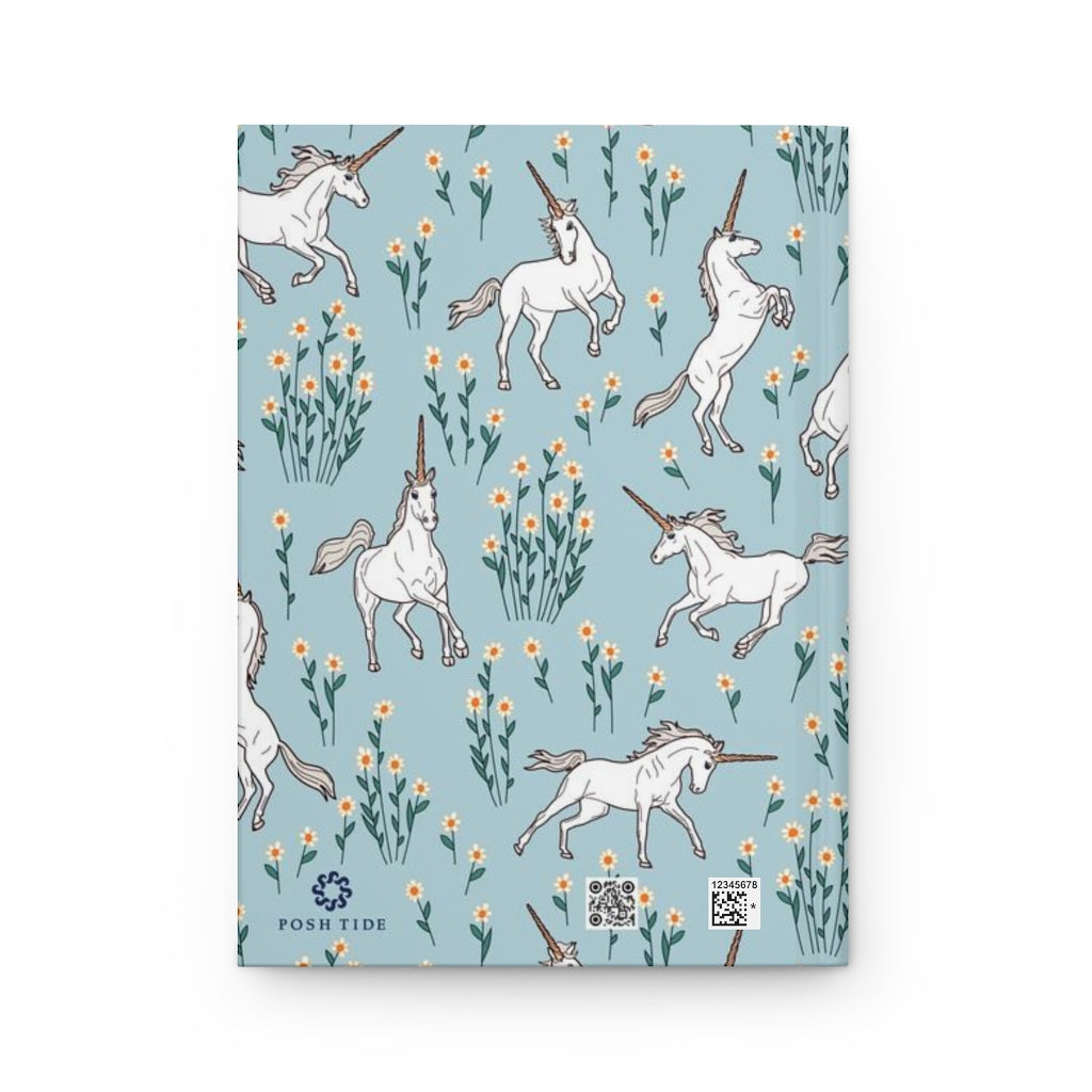 Unicorns with Daisies Hardcover Journal - Posh Tide