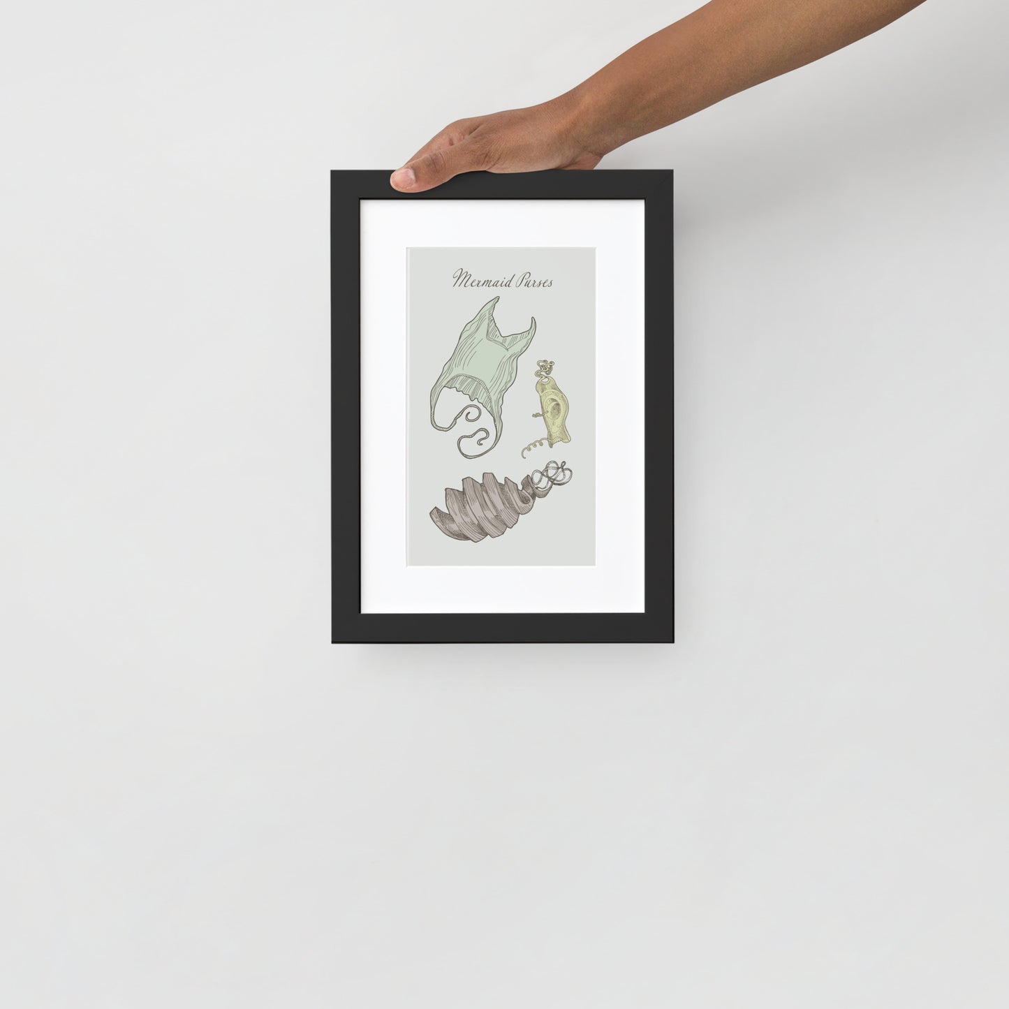 Mermaid Purses Framed Poster with Mat