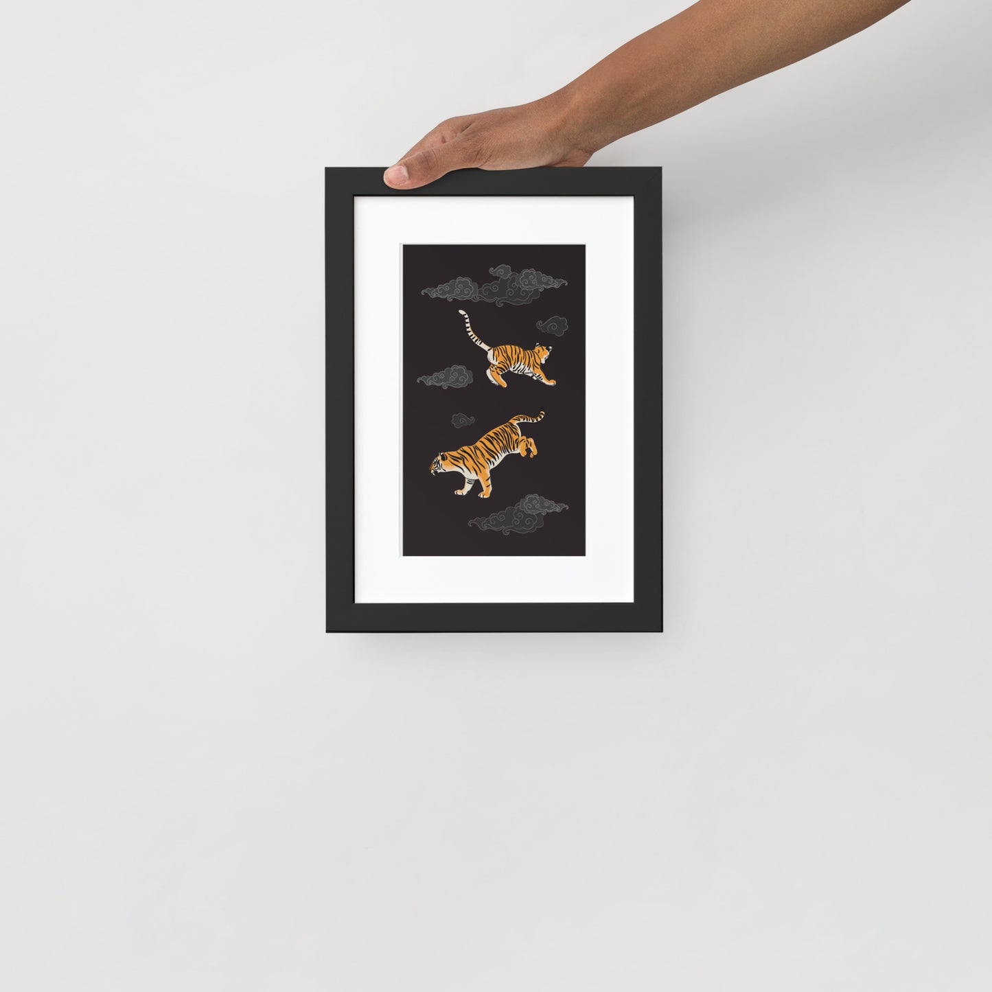 Tigers Framed Poster with Mat