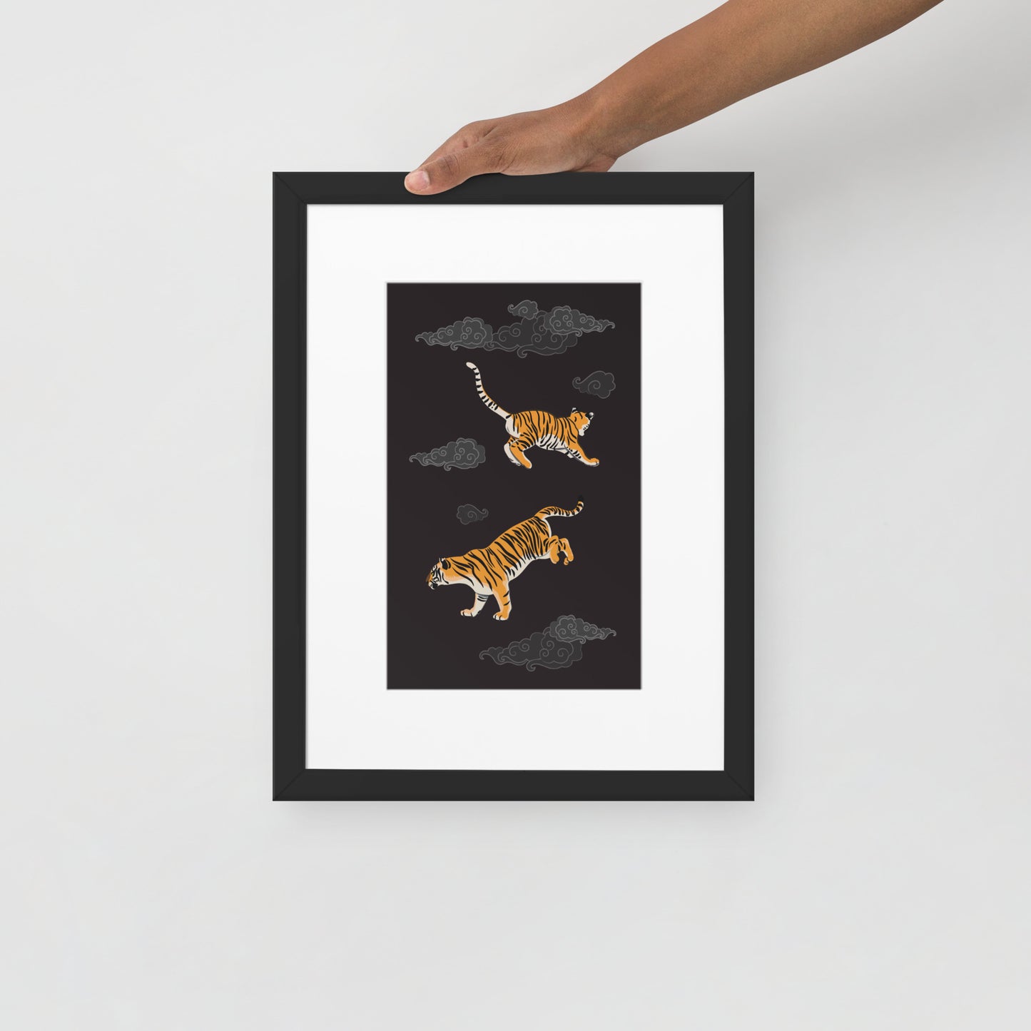 Tigers Framed Poster with Mat