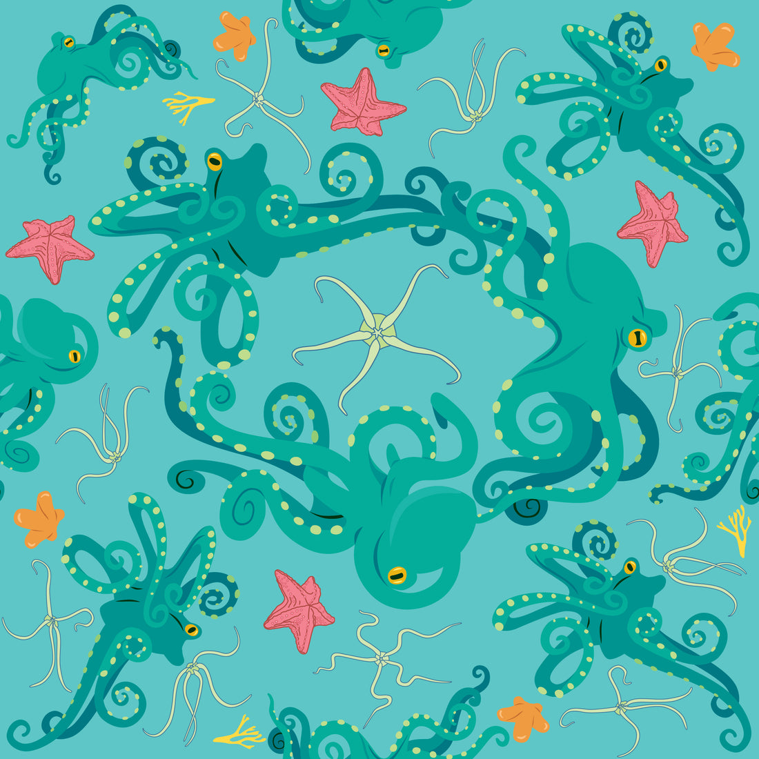octopus illustration inspired by my octopus teacher. dancing octopus. an octopus garden. #octopus #dancingoctopus #myoctopusteacher