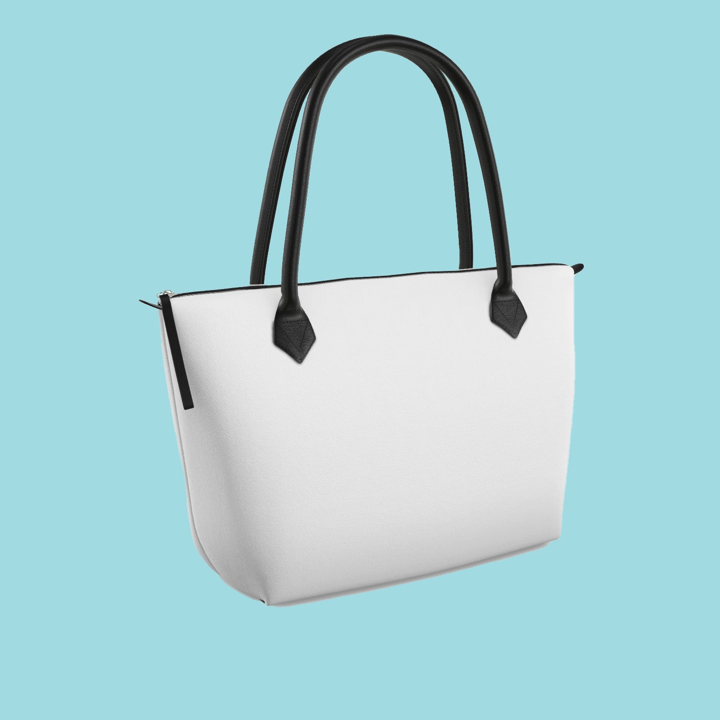 Big Cats on Blue High End  Zip Top Tote by Posh Tide