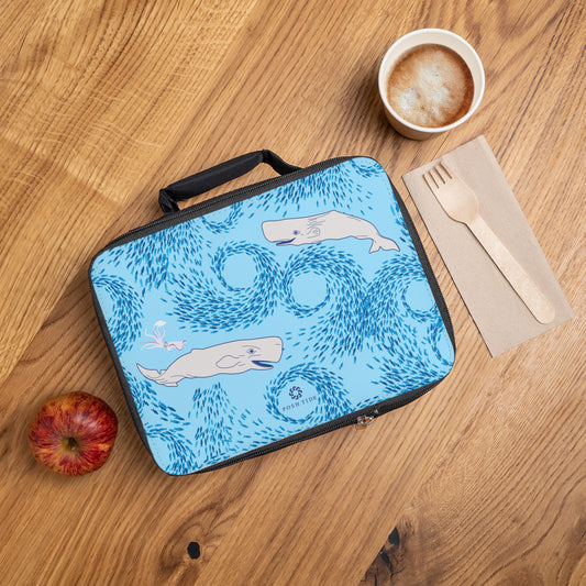 Whales Lunch Bag by Posh Tide