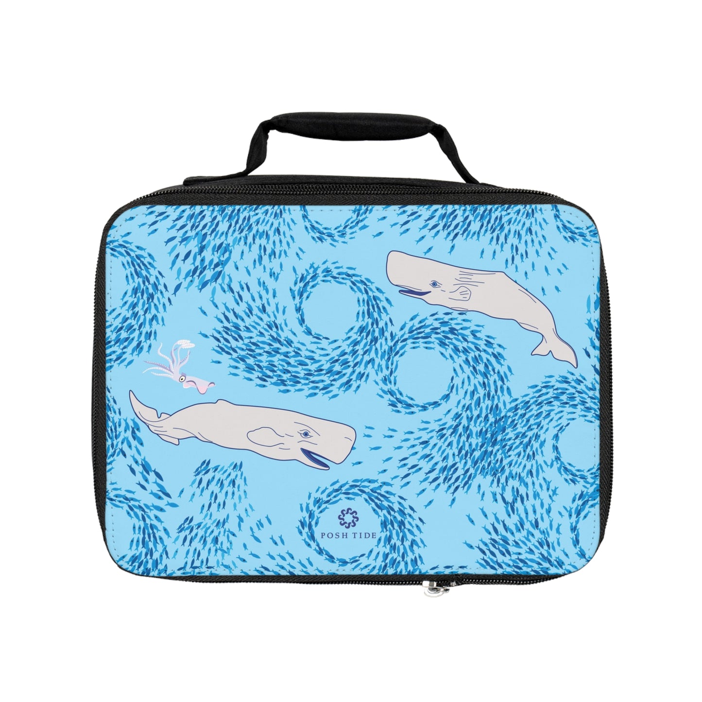 Whales Lunch Bag by Posh Tide