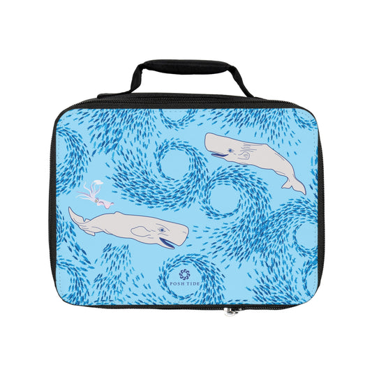 Whales Lunch Bag by Posh Tide