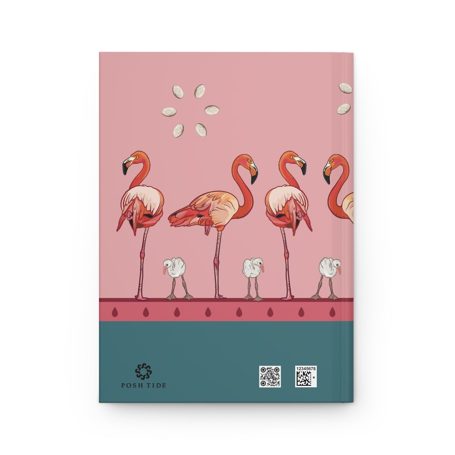Flamingo & Baby Hardcover Journal