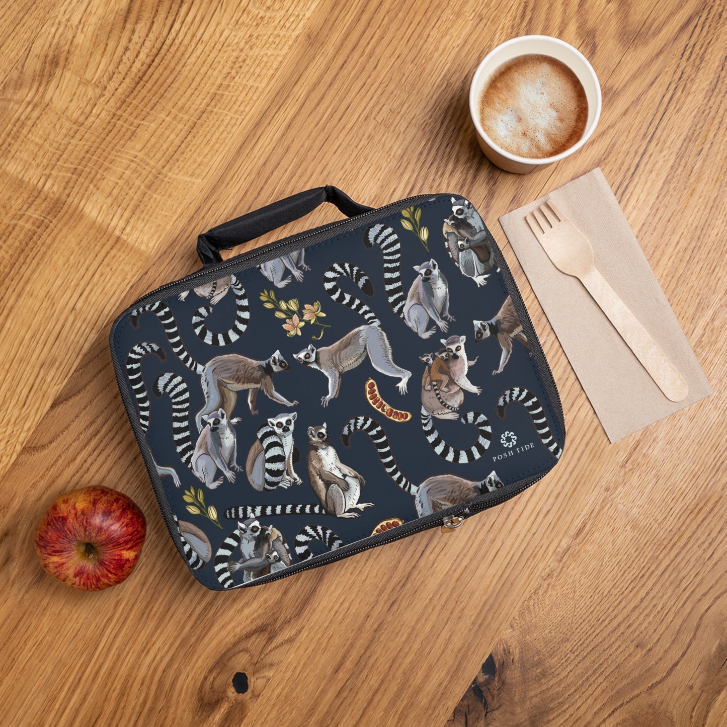 Ring Tailed Lemur Lunch Bag by Posh Tide