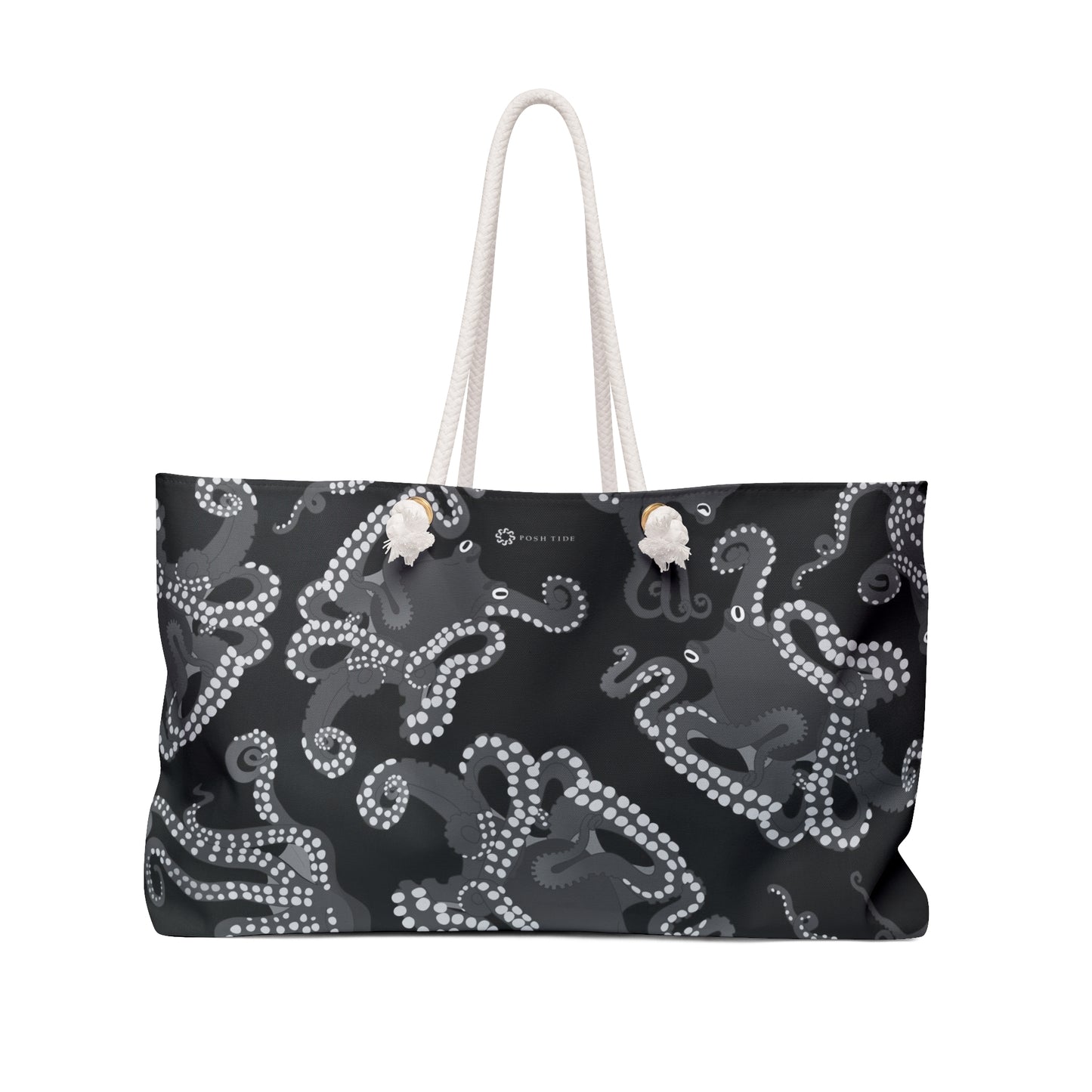 Octopus in Black and White Weekender Bag