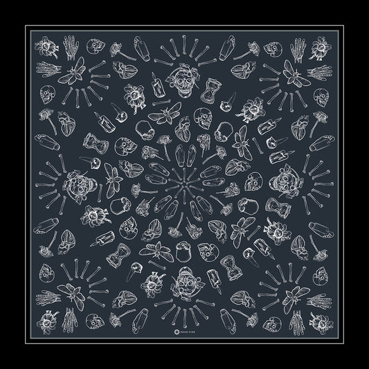 We All Die Double-Sided Silk Scarf