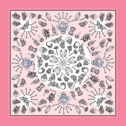 We All Die Double-Sided Silk Scarf