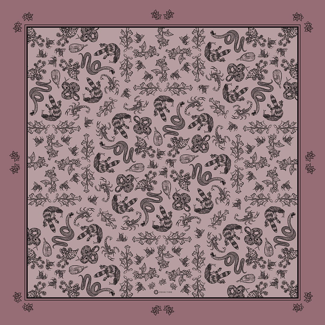 Venom as Medicine Double-Sided Silk Scarf