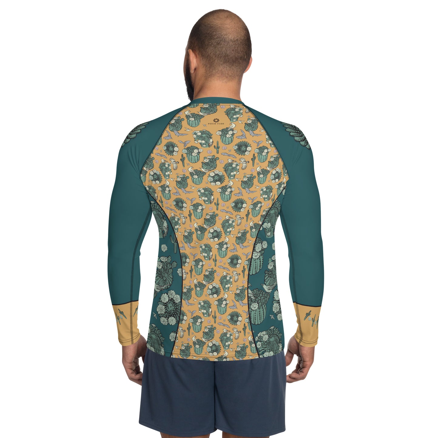 Desert Cactus Mens Rash Guard