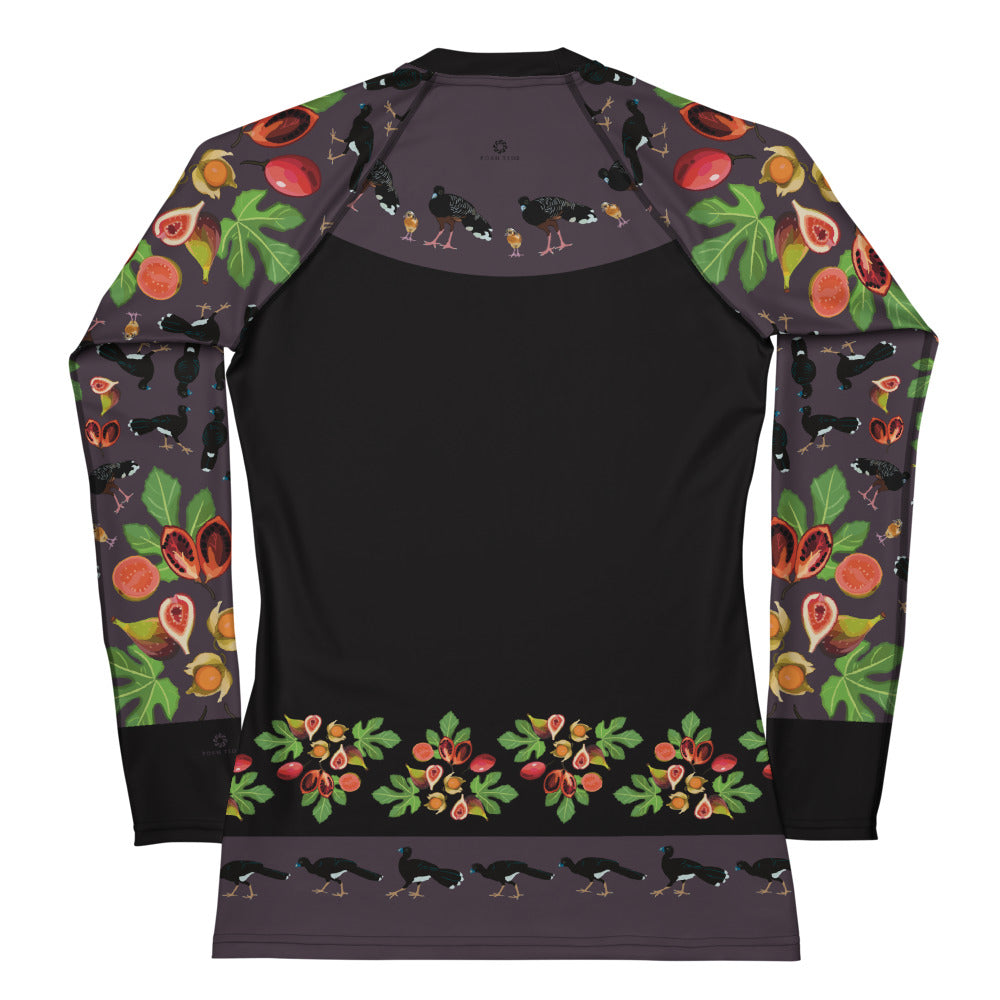 Blue-billed Curassow Women's Rash Guard