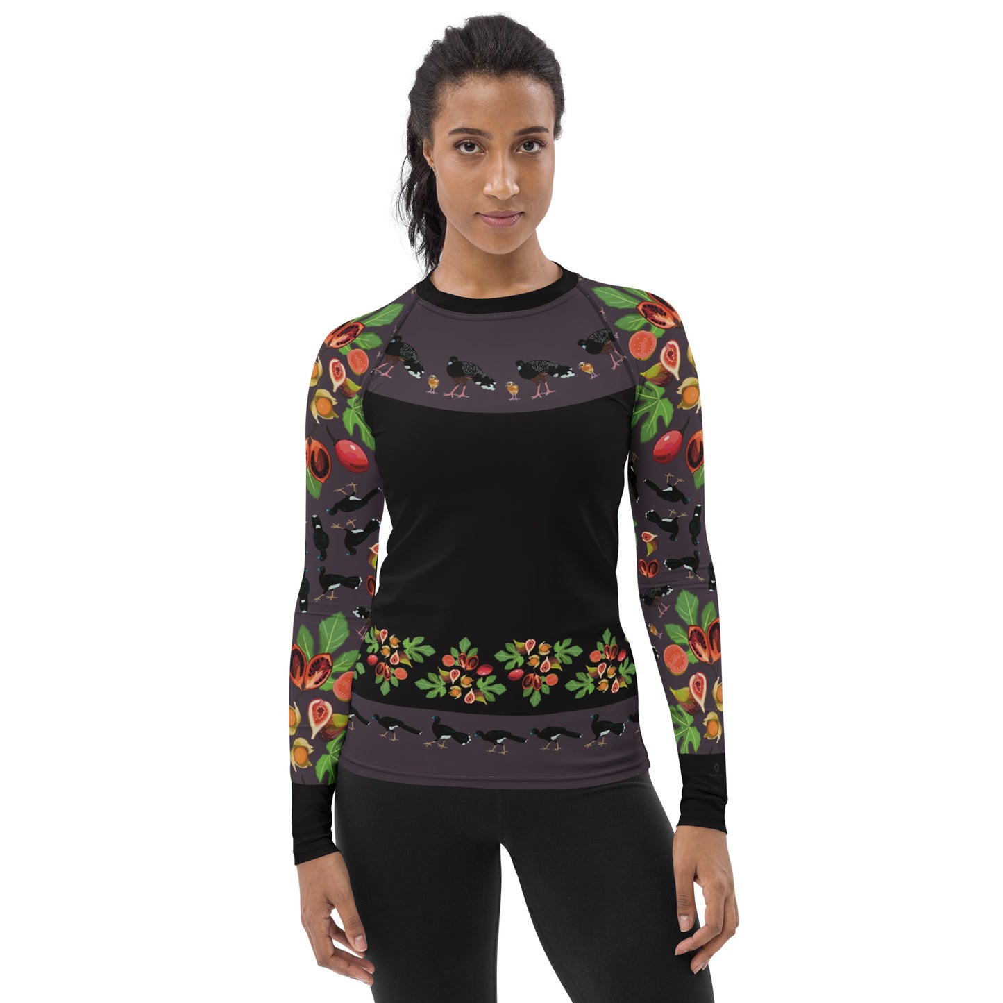 Blue-billed Curassow Women's Rash Guard