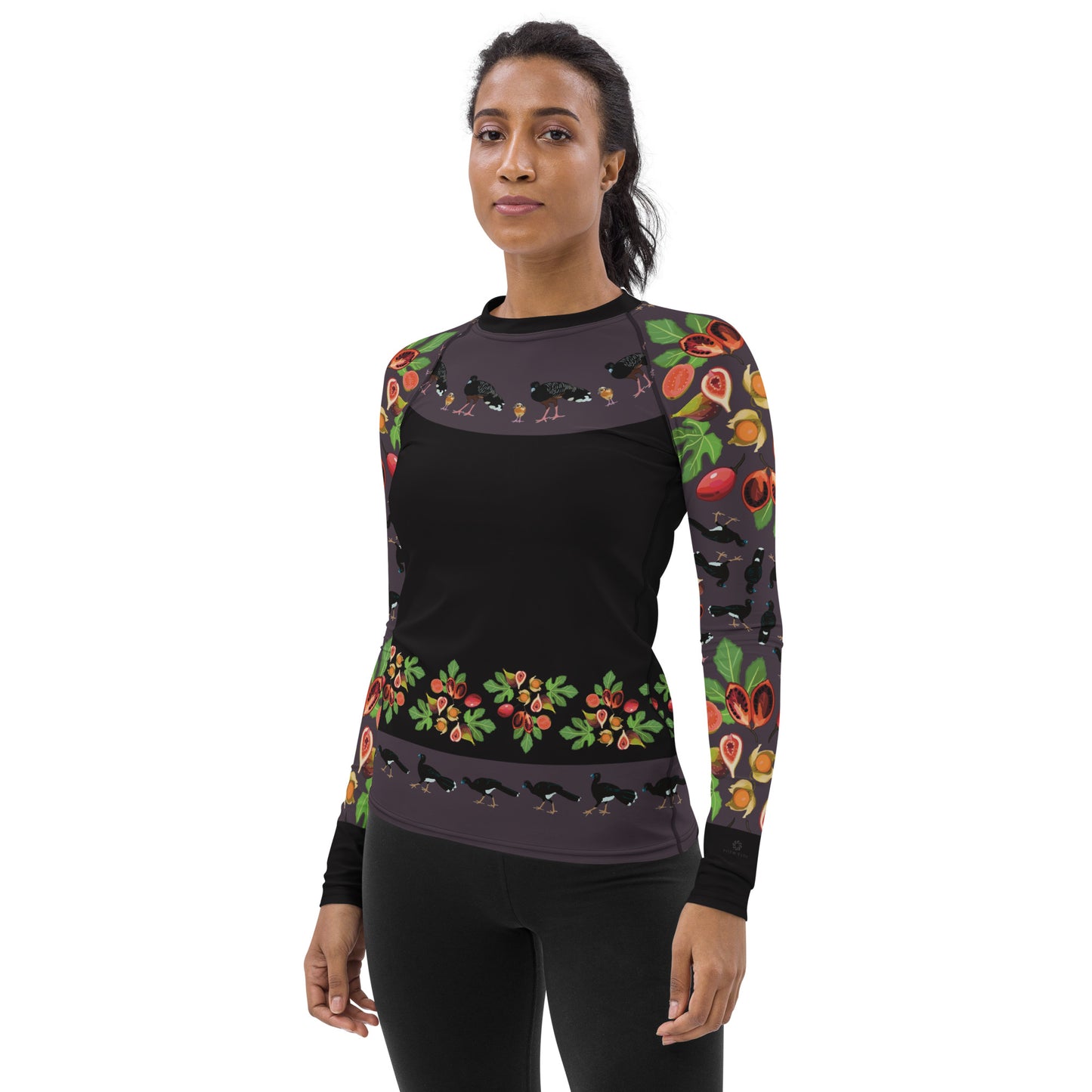 Blue-billed Curassow Women's Rash Guard