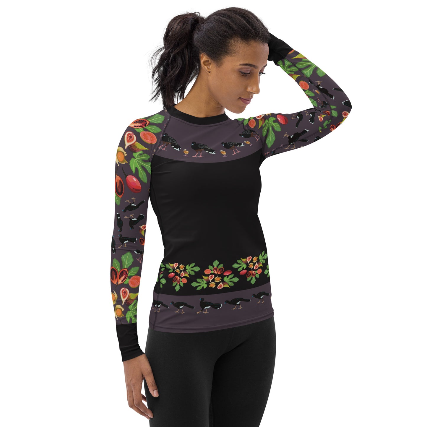 Blue-billed Curassow Women's Rash Guard