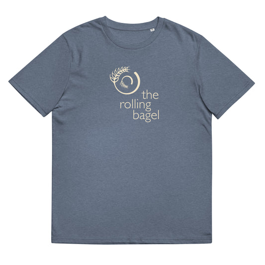 The Rolling Bagel Unisex organic cotton t-shirt V3