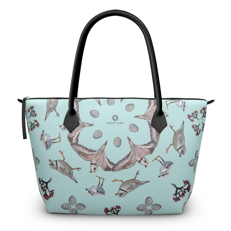 Piping Plover Zip Top Tote - Posh Tide