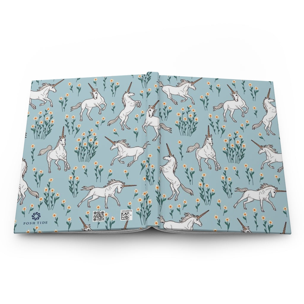 Unicorns with Daisies Hardcover Journal - Posh Tide