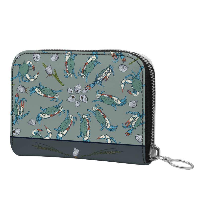 Marsh Periwinkle Mini Zip Wallet