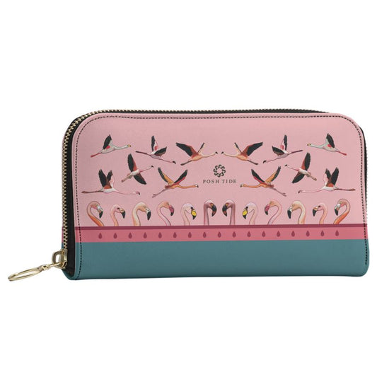 Flamingo Long Zip Wallet