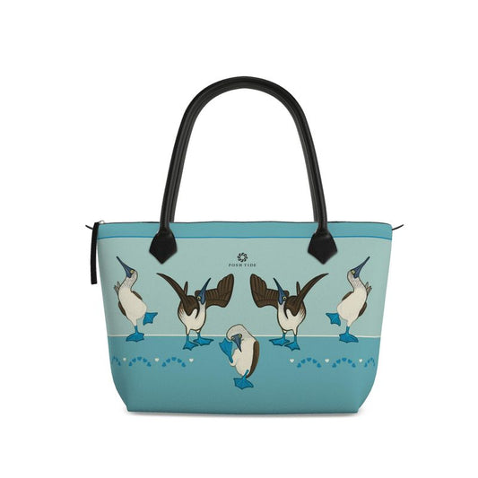 Blue-footed Booby Zip Top Tote