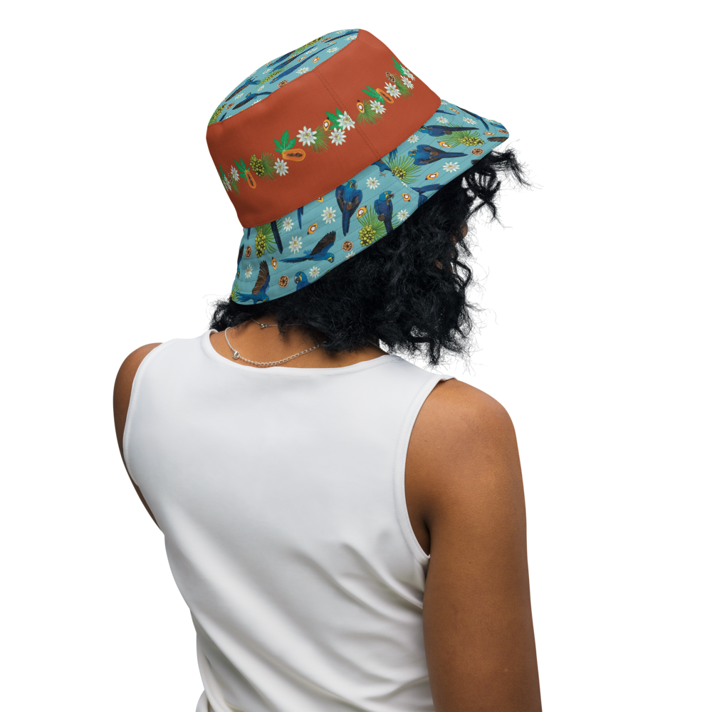 Hyacinth Macaw Reversible Bucket Hat