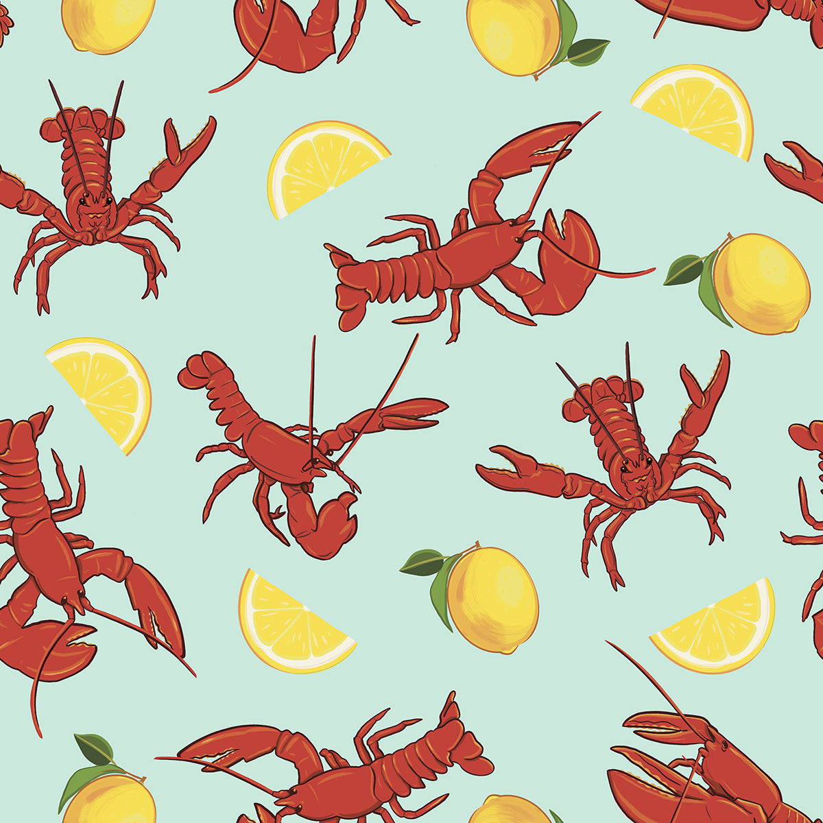 Lobsters and Lemons Kids 2T-7 Rash Guard - Posh Tide