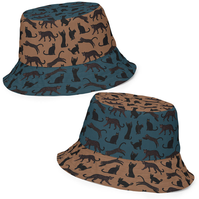 Big Cats Reversible Bucket Hat