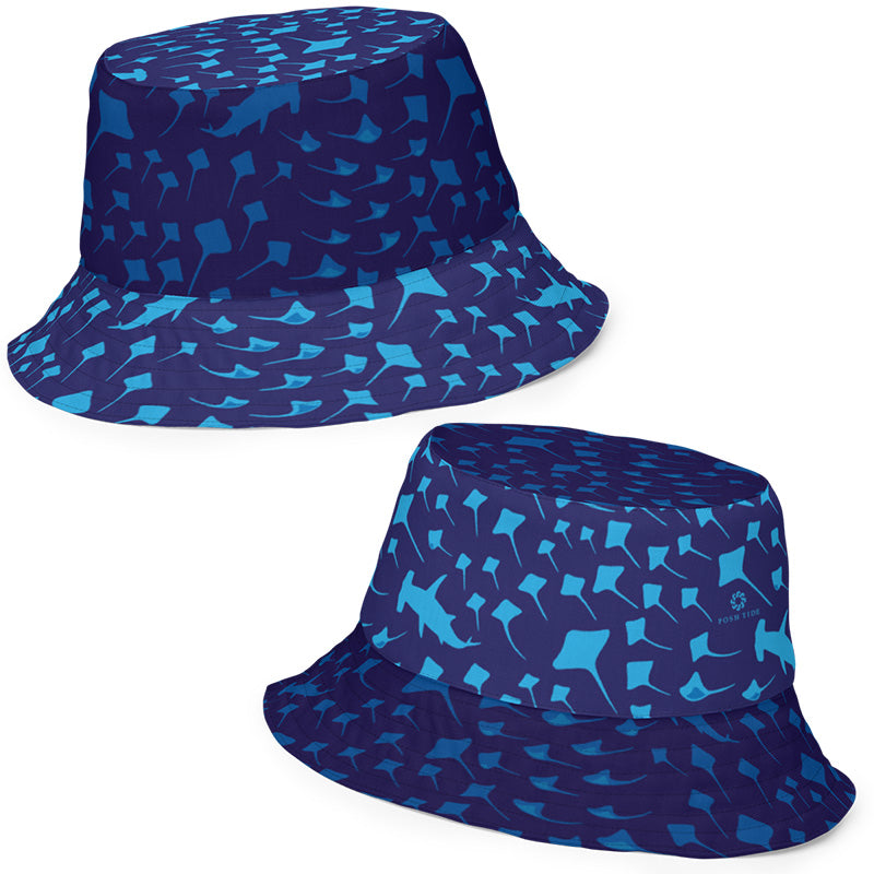 Sharks and Rays Reversible Bucket Hat