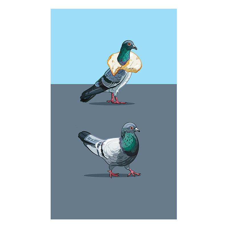 Urban Birds Framed Poster with Mat