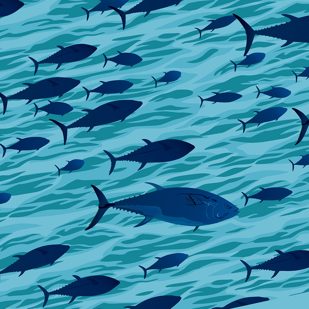 Tuna Men's Rash Guard - Posh Tide