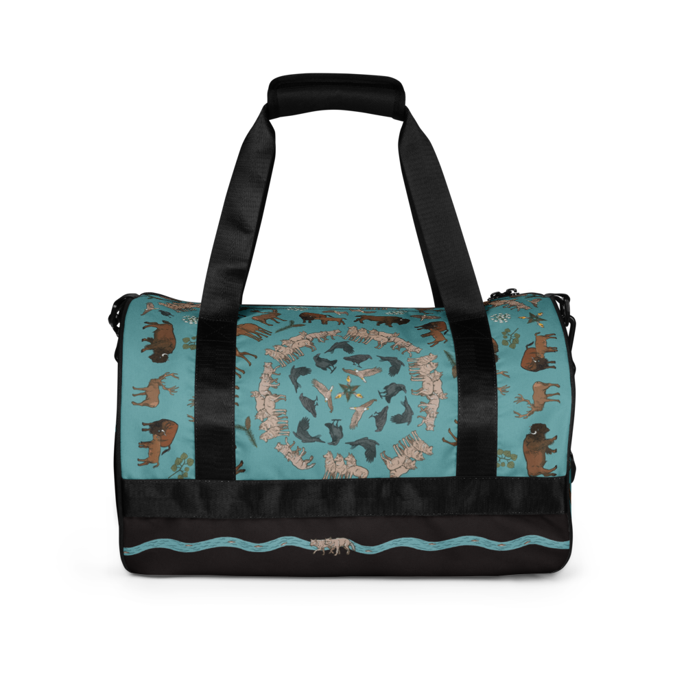 Wolf Trophic Cascade Gym Bag Posh Tide