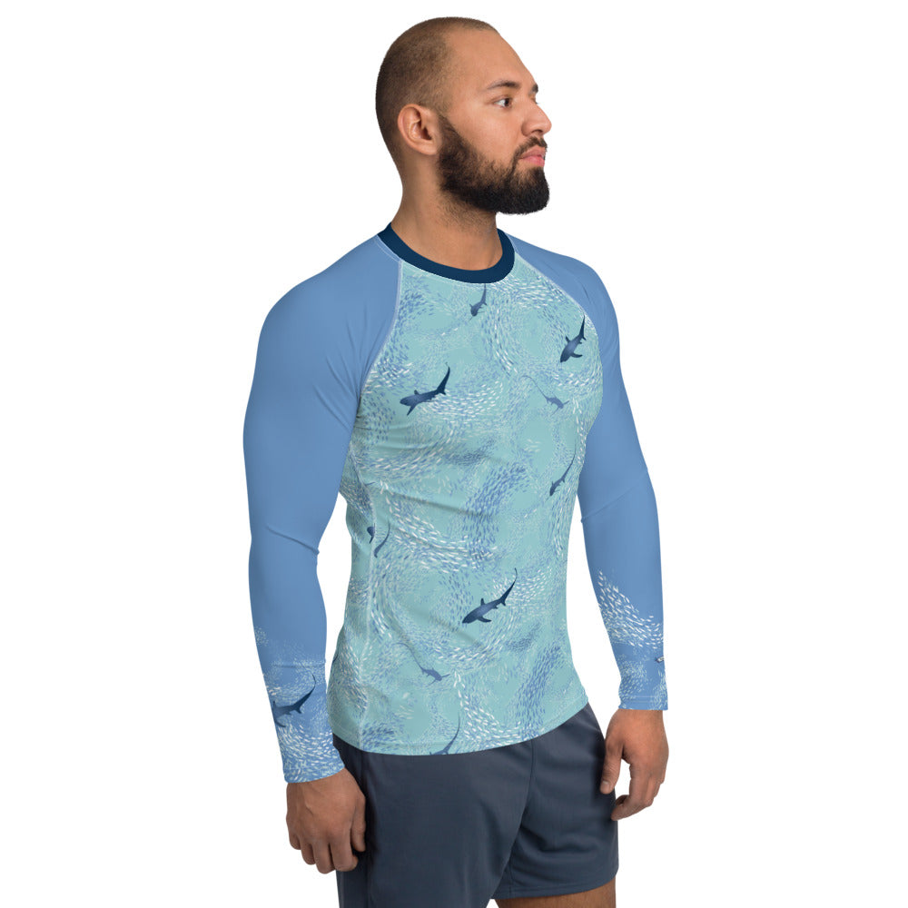 Thresher Sharks Men's Rash Guard - Posh Tide