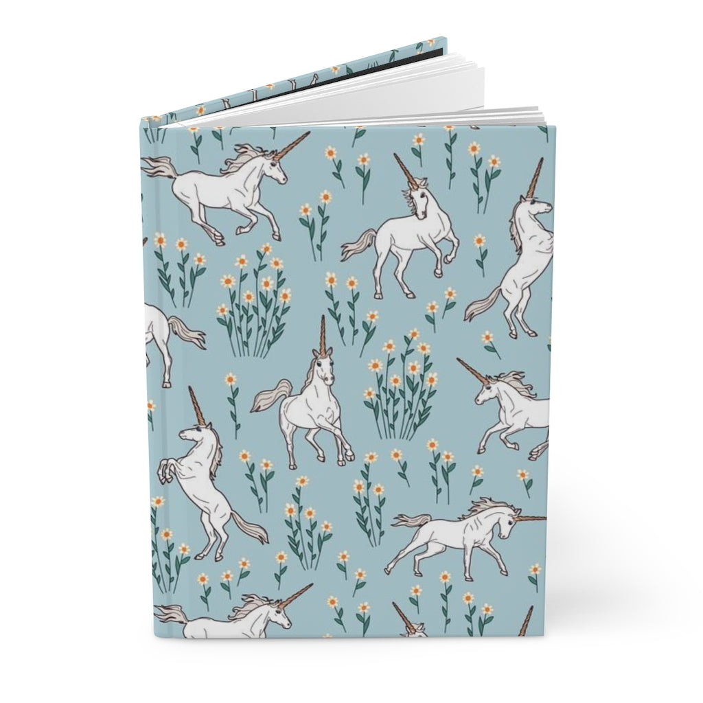Unicorns with Daisies Hardcover Journal - Posh Tide