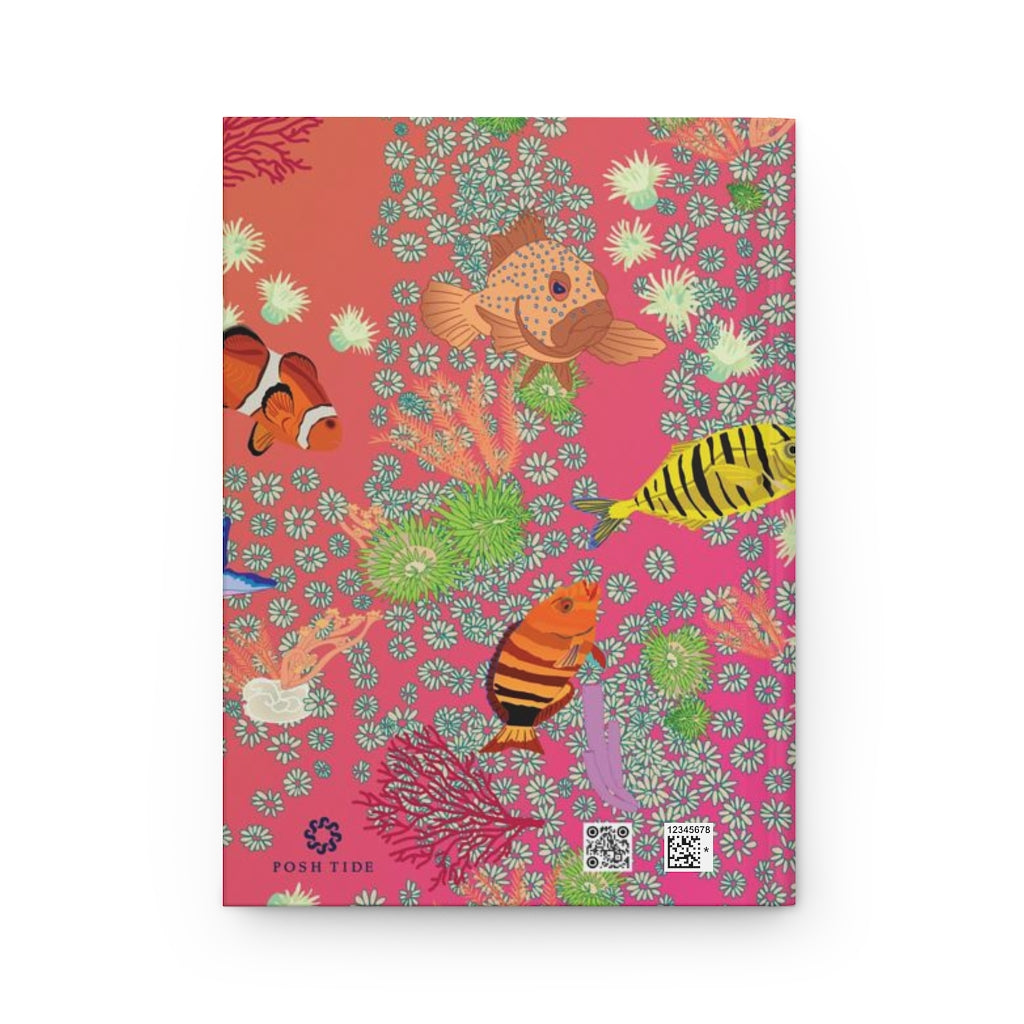 Coral Hardcover Journal - Posh Tide