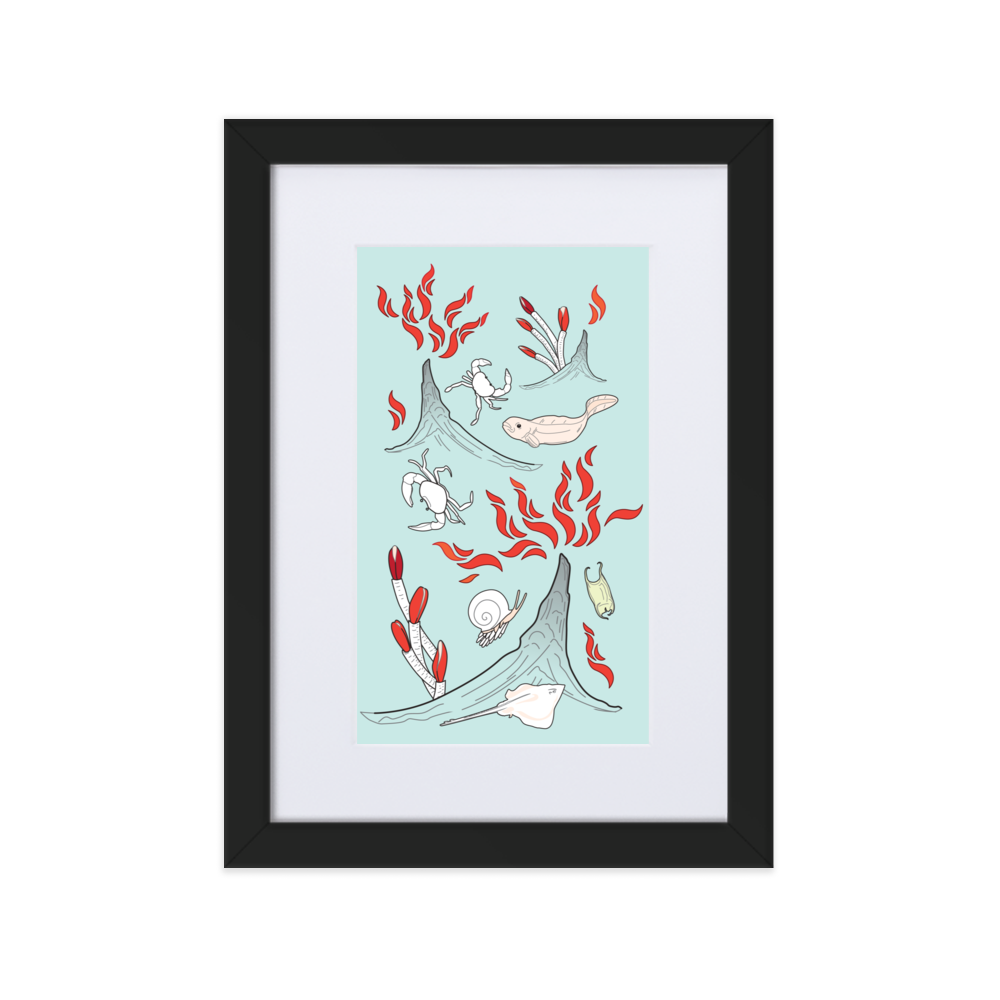 Hydrothermal Vents Matte Paper Framed Poster With Mat