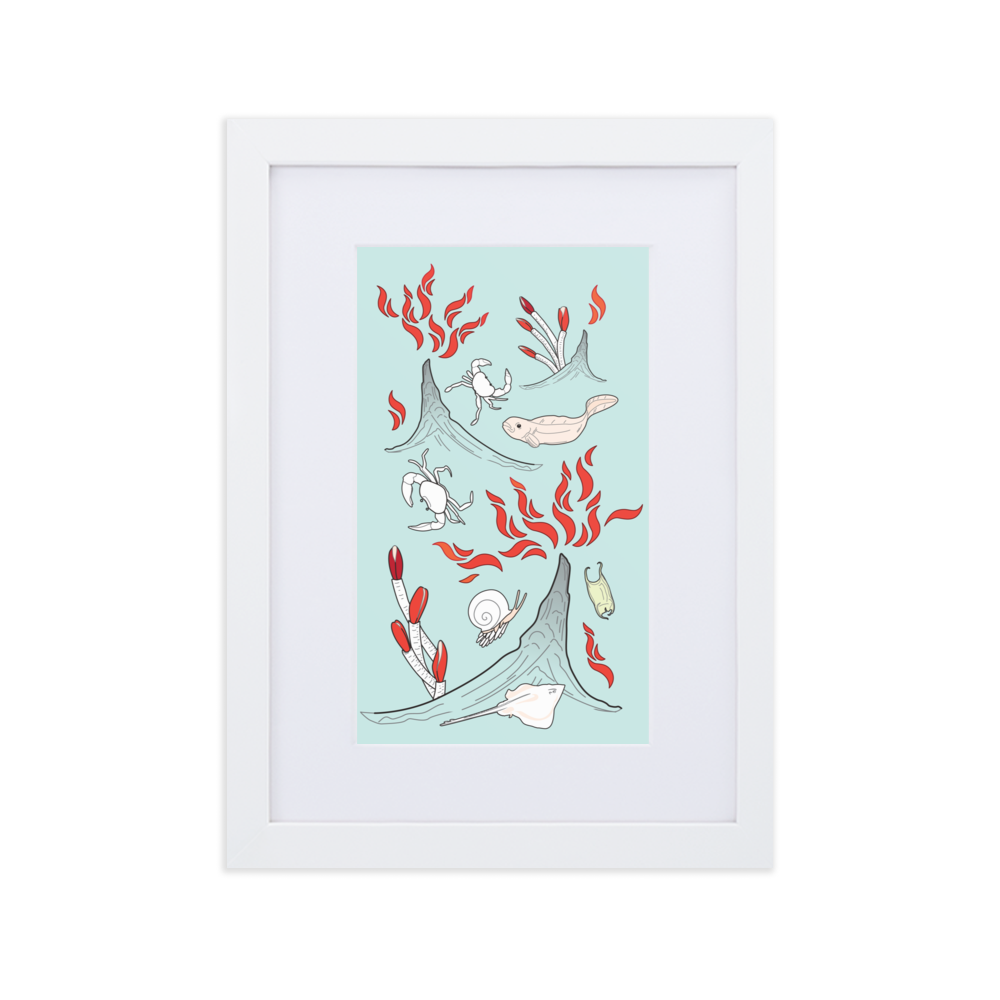 Hydrothermal Vents Matte Paper Framed Poster With Mat
